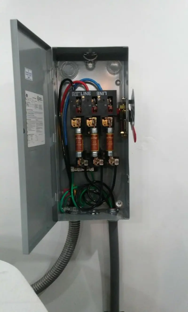 Three-phase disconnect switch installed for Electrical Wiring & Rewiring in Prescott Valley