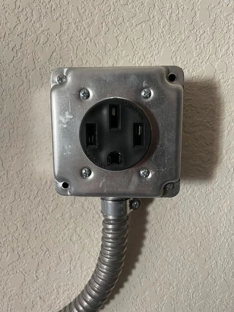 NEMA 14-50 outlet installed for Electrical Panel Upgrade in Prescott Valley